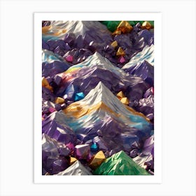 Paper Mountains Art Print