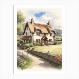 Thatched Cottage 1 Art Print