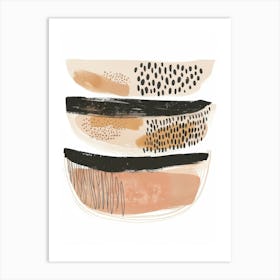 Abstract Bowls 1 Art Print