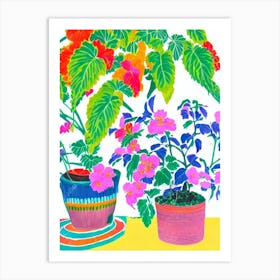 Begonia Eclectic Boho Art Print