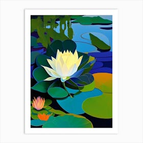 Amur Lotus Fauvism Matisse 2 Art Print