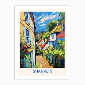 Shanklin England Uk Travel Poster Art Print