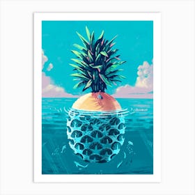 Stranded On Pineapple Island Art Print