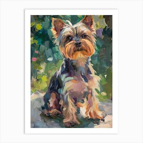Yorkshire Terrier Acrylic Painting 1 Art Print