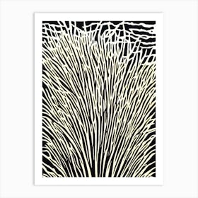 Acropora Digitifera Iiii Linocut Art Print