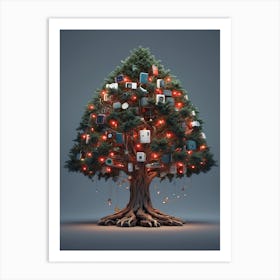 Christmas Tree 6 Art Print