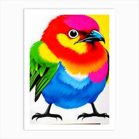 Colorful Bird-Reimagined 8 Art Print