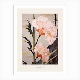 Flower Illustration Gladiolus 2 Poster Art Print