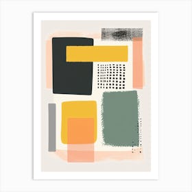 Abstract Minimalistic Geometric Contemporary Boho 9 Art Print