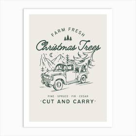 Farm Fresh Christmas Tree 3 Art Print