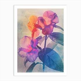 Iridescent Flower Impatiens 2 Art Print