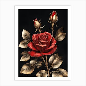 Red Roses 4 Art Print