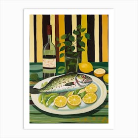 Cod 2 Italian Still Life Painting Art Print