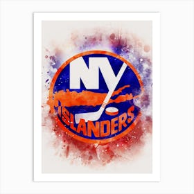 New York Islanders Watercolor Art Print