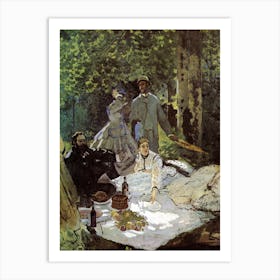 Luncheon On The Grass (1865–1866), Claude Monet Art Print
