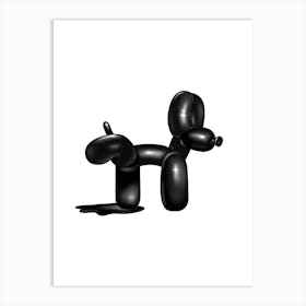 Funny Balloon Dog Art Print