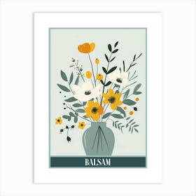 Balsam Tree Flat Illustration 8 Poster Art Print