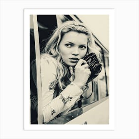 Kate Moss Model Art Print