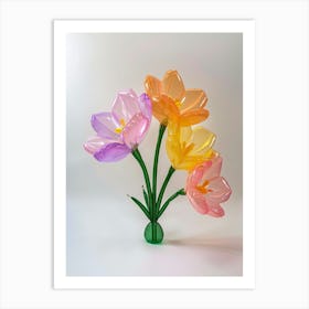 Dreamy Inflatable Flowers Evening Primrose 1 Art Print