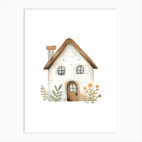 Watercolor House 1 Art Print