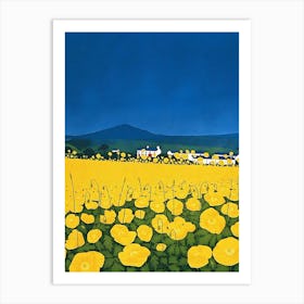 Yellow Poppies Art Print