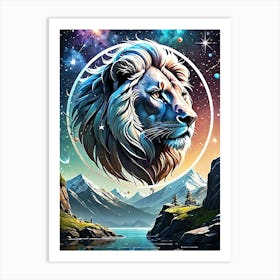 Lion Astrological sign Art Print