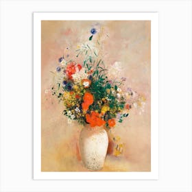 Vase of Flowers Art print Art Print