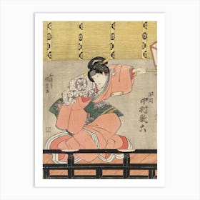 Näyttelijä Nakamura Utaroku Lapsenhoitaja Masaokan Roolissa, 1830, By Utagawa Kunisada Art Print