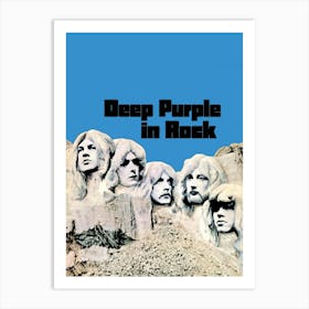 Deep Purple In Rock band music Art Print