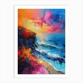 Sunset On The Beach 17 Art Print