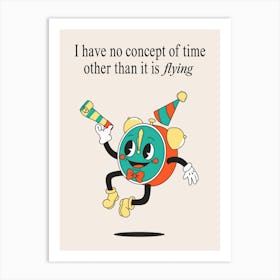 Funny Quote Retro Cartoon Print Art Print