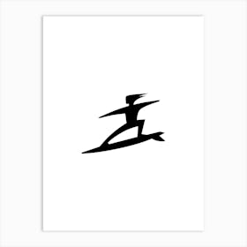 Surfboard Logo print art Art Print