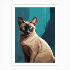 Siamese Cat 2 Art Print