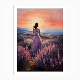 Sunset In Lavender Art Print