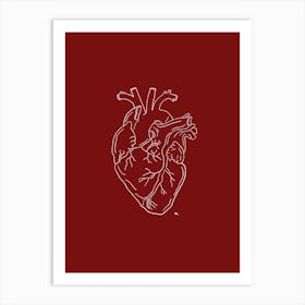 Red Heart Art Print