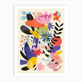 Abstract Floral Print 2 Art Print