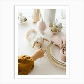 Easter Table Setting 3 Art Print