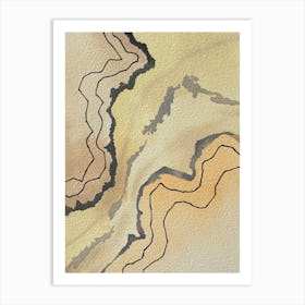 Abstract Watercolor Painting 2 Art Print