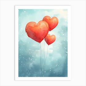 Valentine'S Day Balloons Art Print