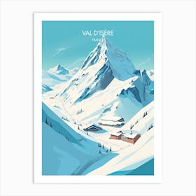 Poster Of Val D Isere   France, Ski Resort Illustration 1 Art Print