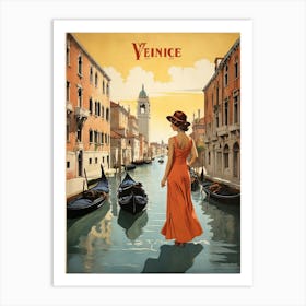 Venice city art print Art Print