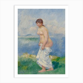 Standing Bather (c. 1885), Pierre Auguste Renoir Art Print