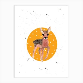 Deer Baby Art Print