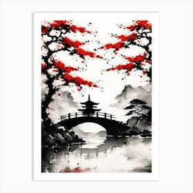 Japanese Bridge Art Print