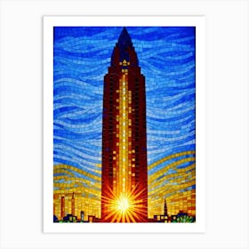 Sun Rises Over The Tower Art Print