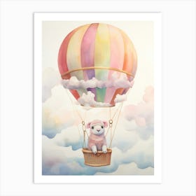 Baby Ram 1 In A Hot Air Balloon Art Print