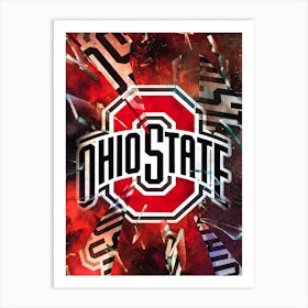 Ohio State Buckeyes Art Print