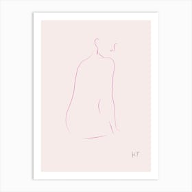 Nude Series Pink 04 Art Print