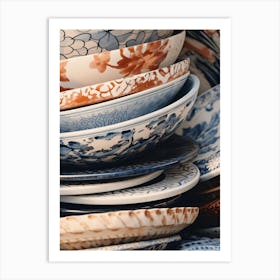 Chinese Plates Art Print