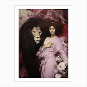 The Angel And The Lion Art Print